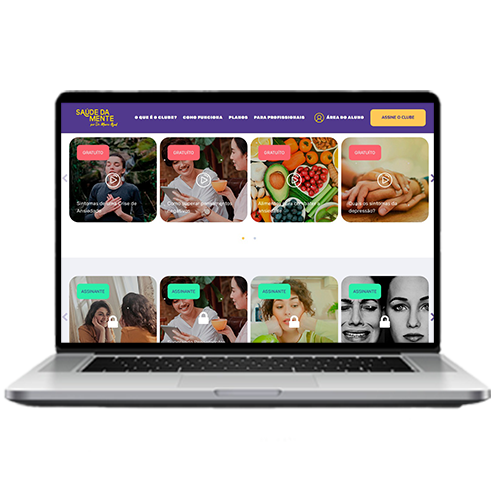 Clube Saúde da Mente - Plataforma de conteúdos